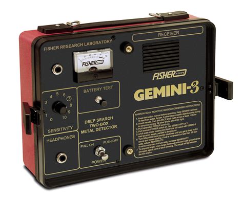 metal detector box|fisher gemini metal detector.